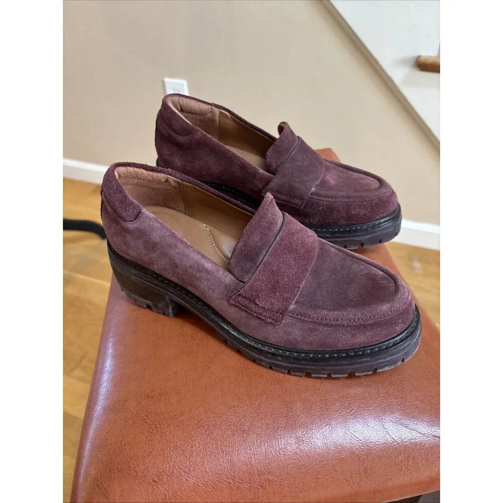 Women’s Gentle Soul Kenneth Cole Brenda Loafer Burgundy Plum  Size 6.5